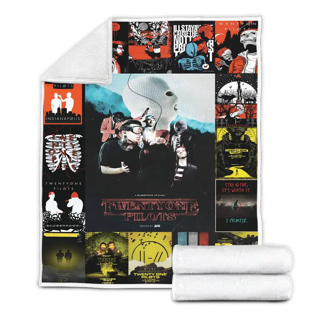 Twenty One Pilots Fleece Blanket Gift For Wife Husband