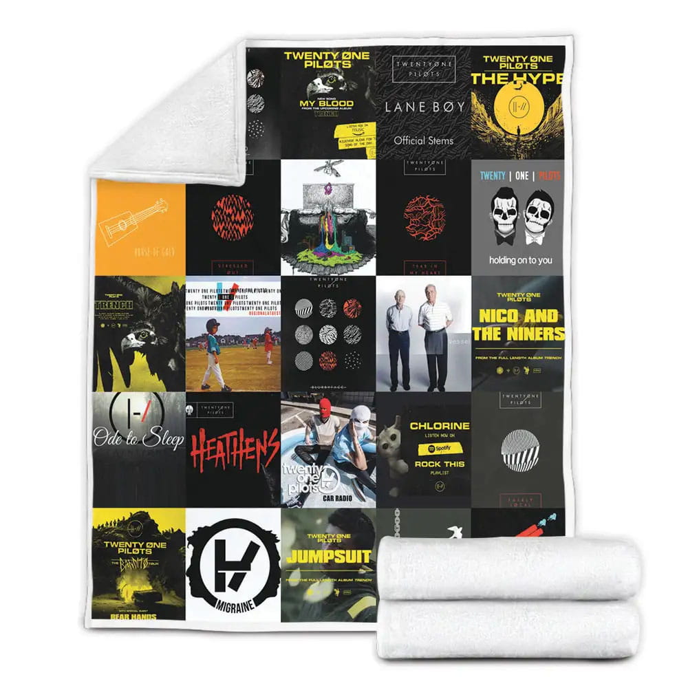 Twenty One Pilots Fleece Blanket Gift For Birthday Halloween Christmas