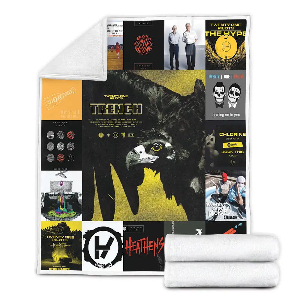 Twenty One Pilots Albums Fleece Blanket Gift For Besties