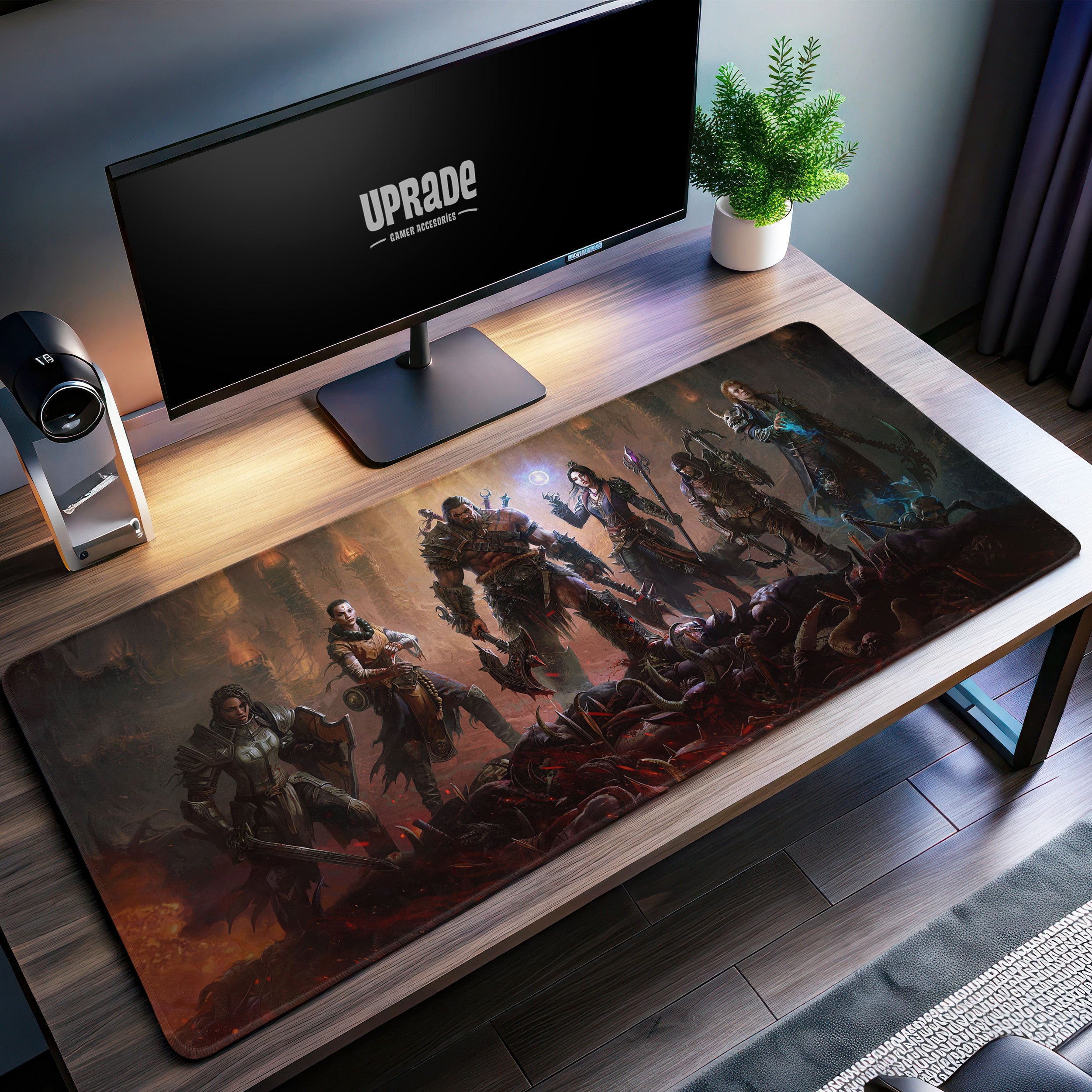 Allleftout Diablo Heroes Desk Mat, Ultimate Demon Slayer Mouse Pad
