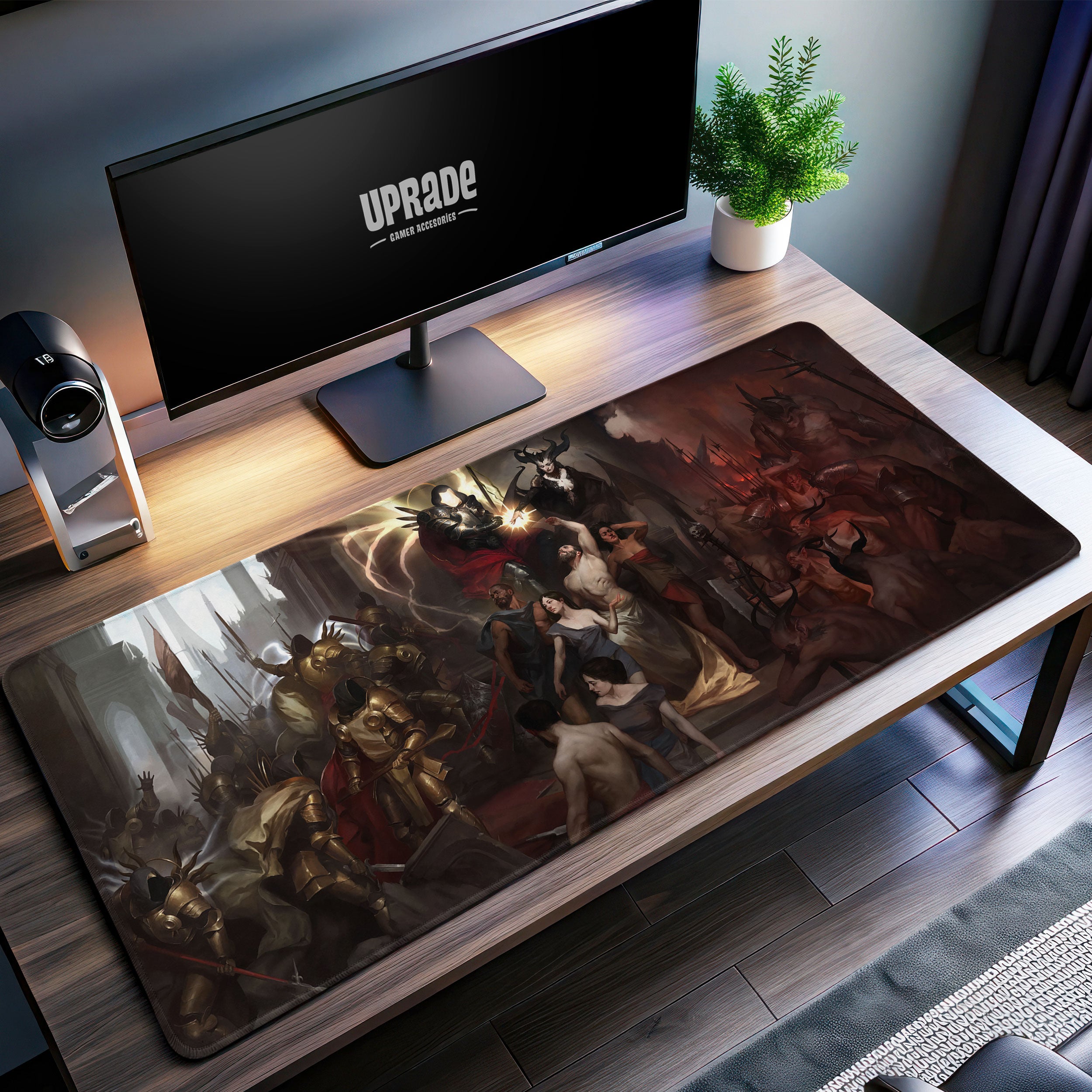 Allleftout Diablo Eternal Conflict Desk Mat, Epic Battle Mouse Pad