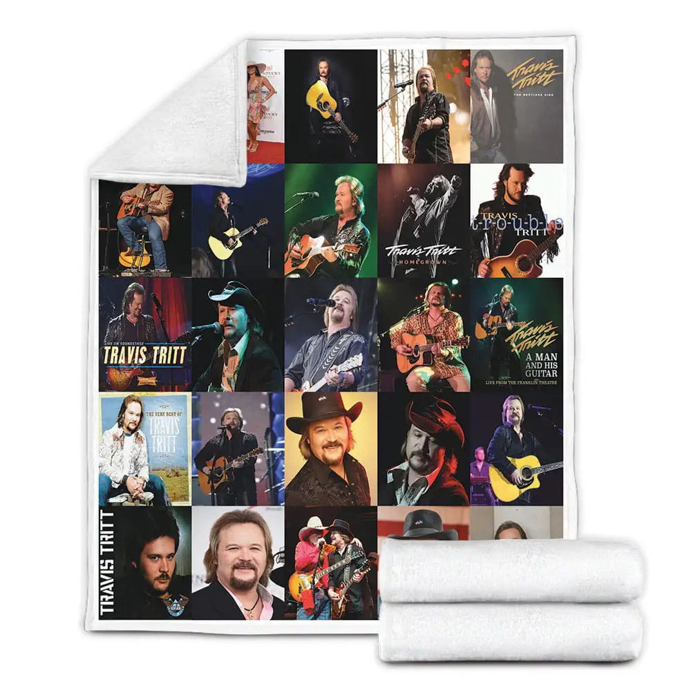 Travis Tritt Fleece Blanket Gift For Wife Husband
