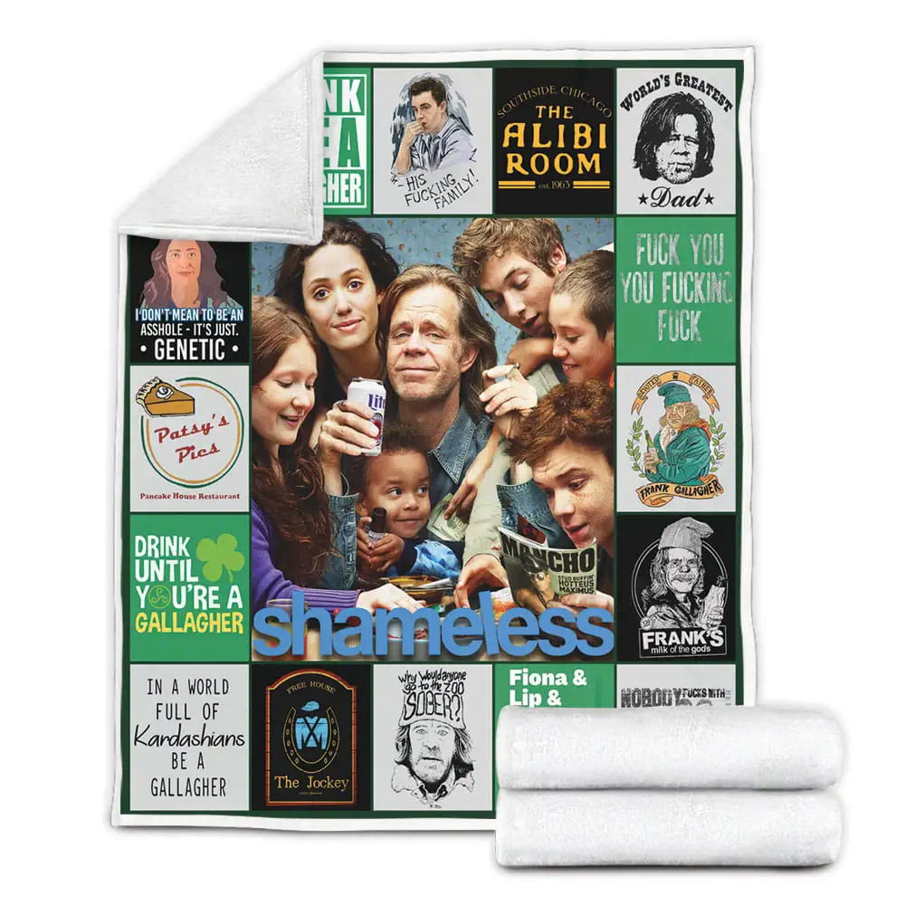 Shameless Fleece Blanket Gift For Mothers Day Fathers Day