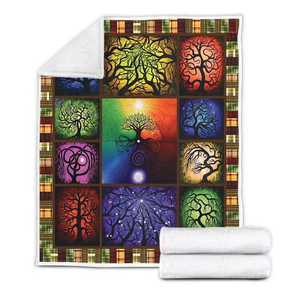 Tree Of Life Fleece Blanket Gift For Besties