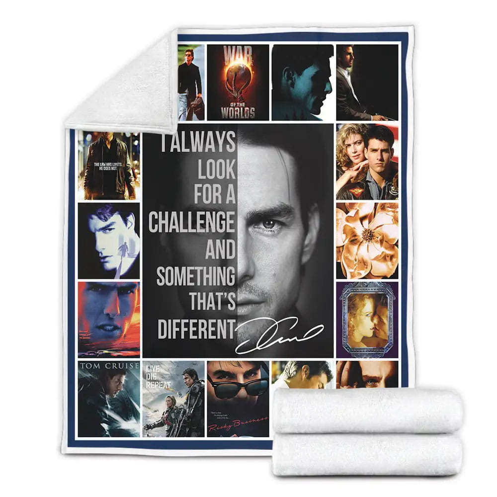 Tom Cruise Fleece Blanket Gift For Mothers Day Fathers Day