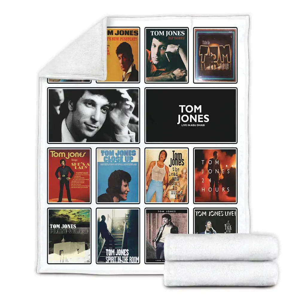 Tom Jones Album Covers Fleece Blanket Gift For Besties