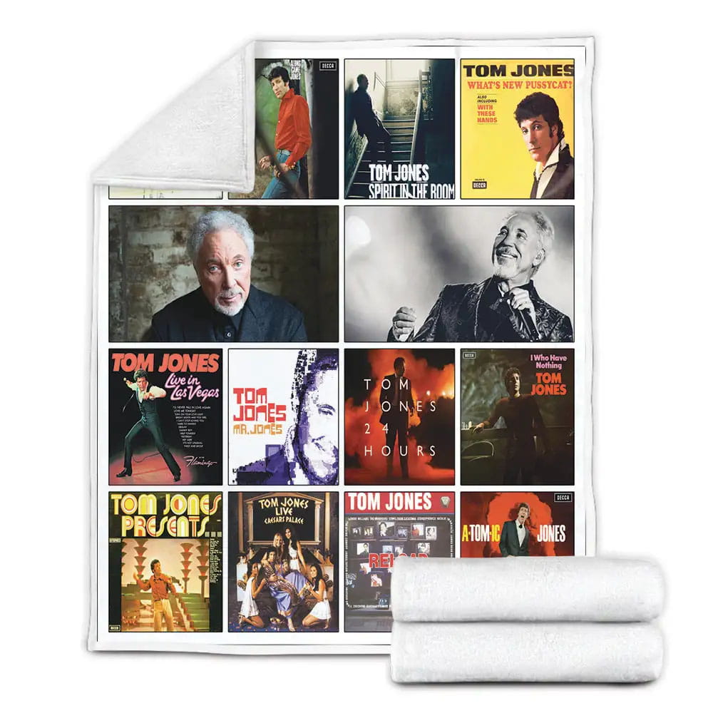 Tom Jones Albums Fleece Blanket Gift For Wife Husband
