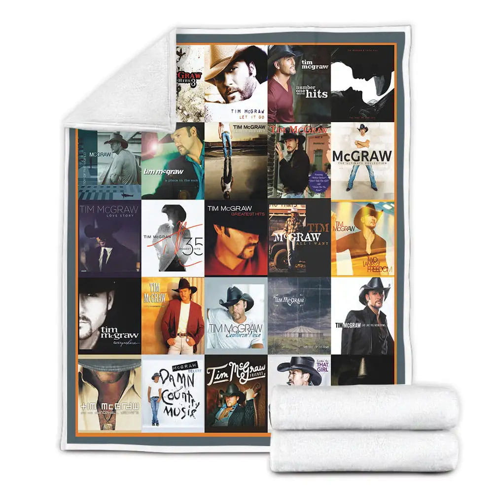 Tim Mcgraw Fleece Blanket Gift For Mothers Day Fathers Day