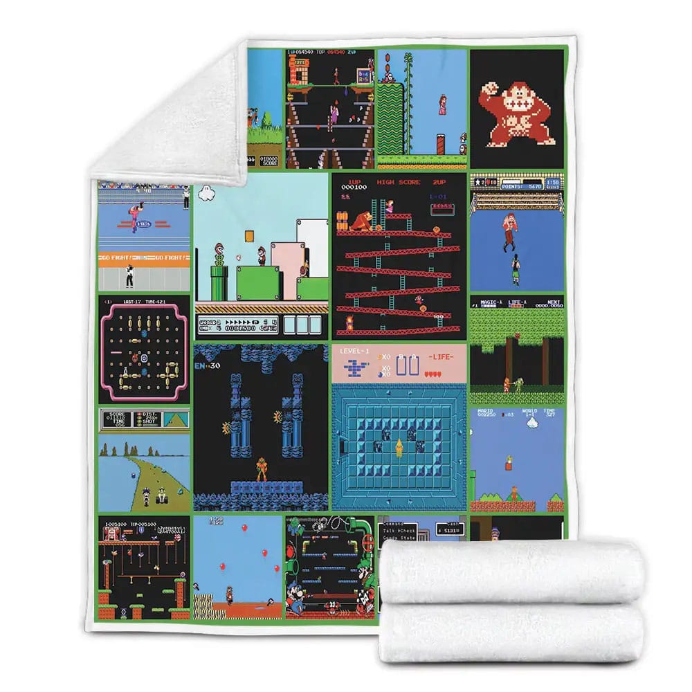 Nintendo Games 1980 Fleece Blanket 