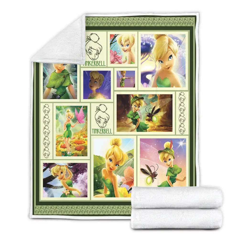 Tinkerbell Fleece Blanket Gift For Besties