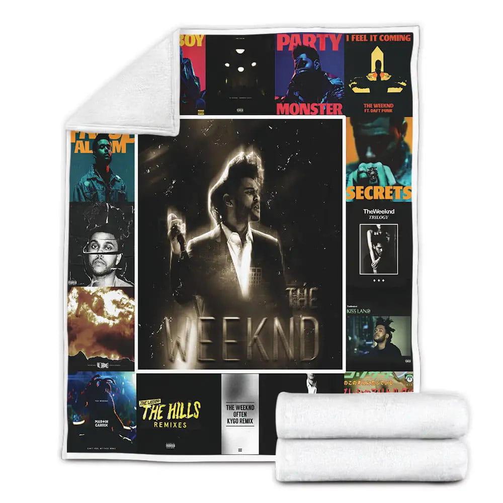 The Weeknd Album Covers Fleece Blanket Gift For Wife Husband