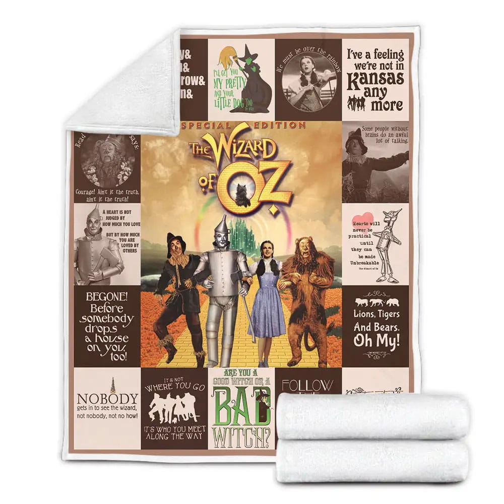 The Wizard Of Oz Fleece Blanket Gift For Wife Husband