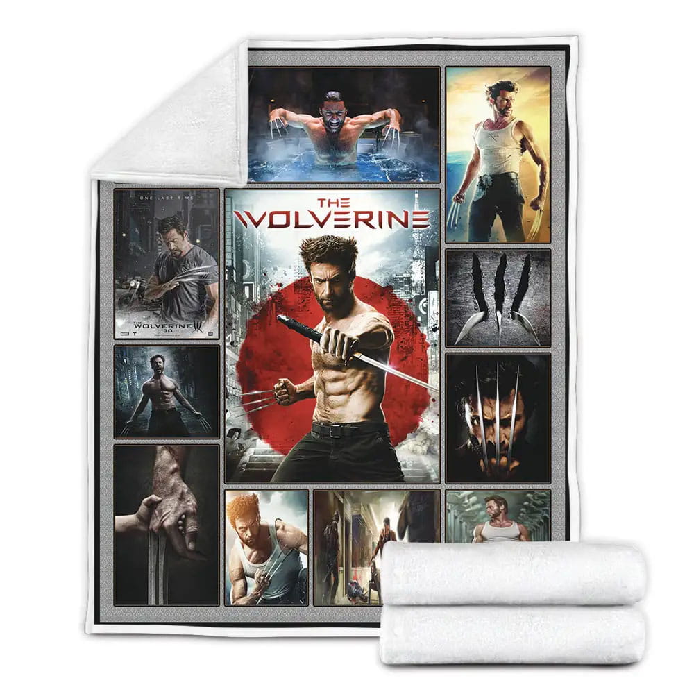 The Wolverine Fleece Blanket Gift For Birthday Halloween Christmas