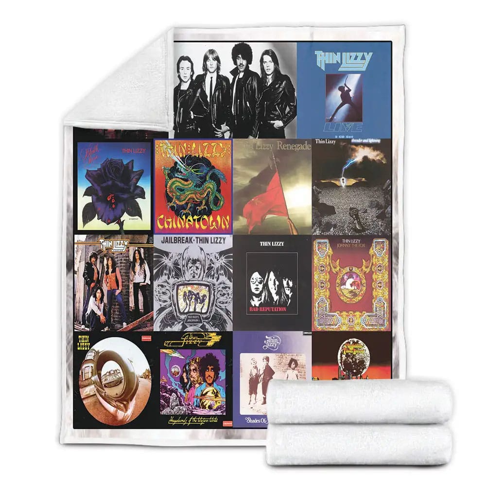 Thin Lizzy Studio Albums Fleece Blanket Gift For Besties