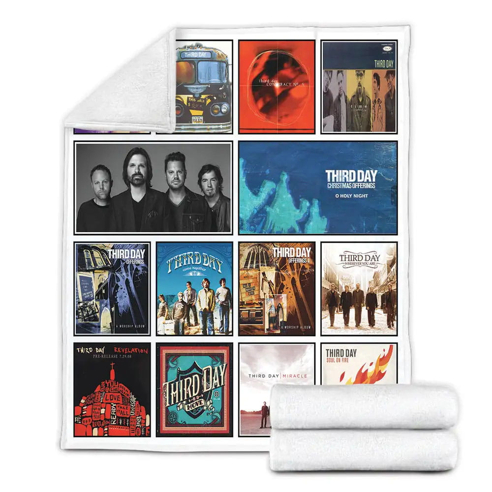 Third Day Album Covers Fleece Blanket Gift For Wife Husband