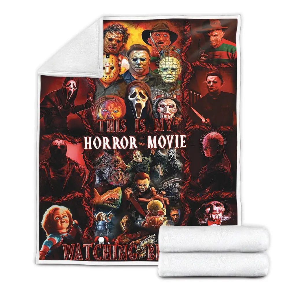 This Is My Horror Movies Fleece Blanket Gift For Wife Husband