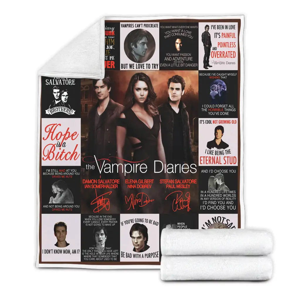 The Vampires Diaries Fleece Blanket Gift For Wife Husband