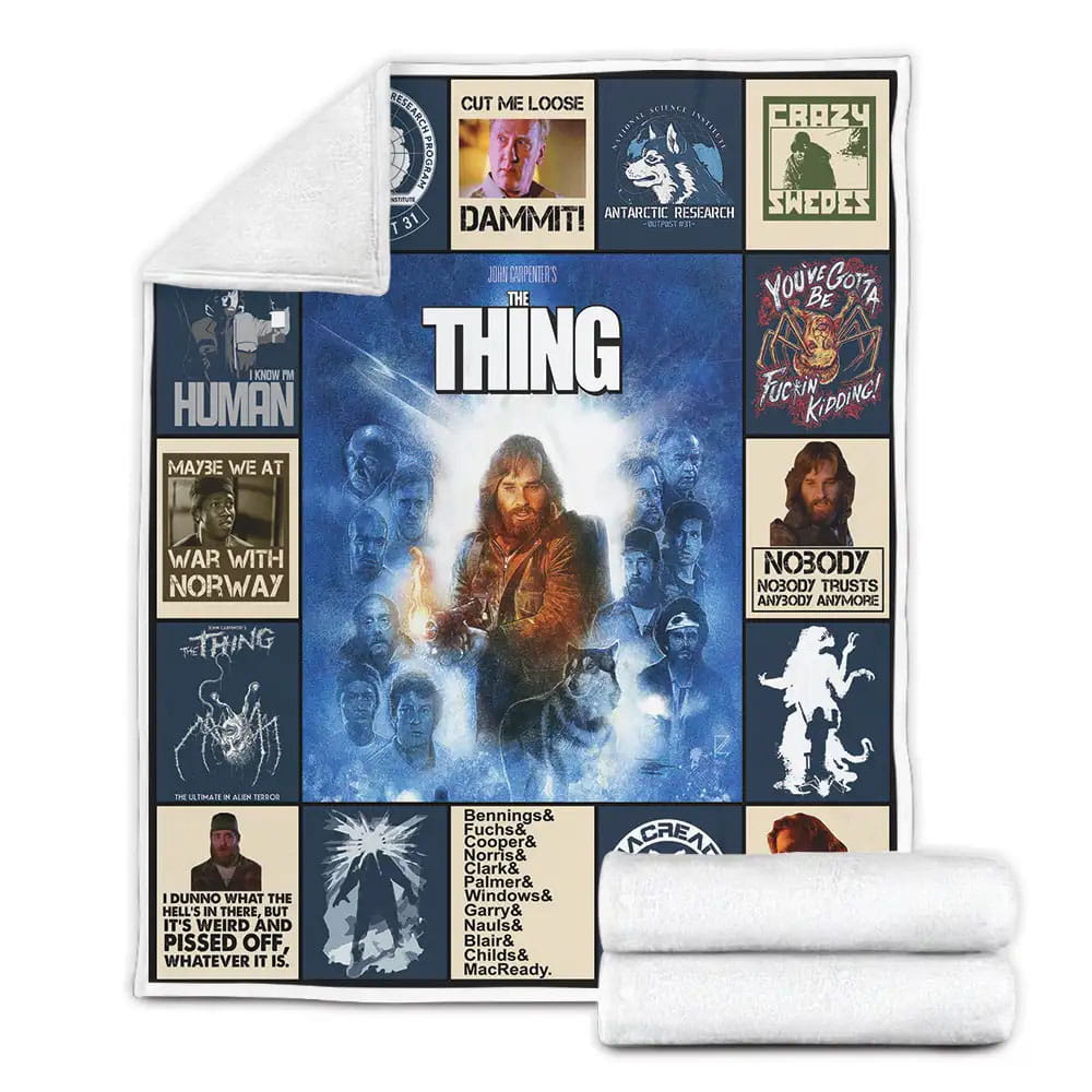 The Thing Fleece Blanket Gift For Besties