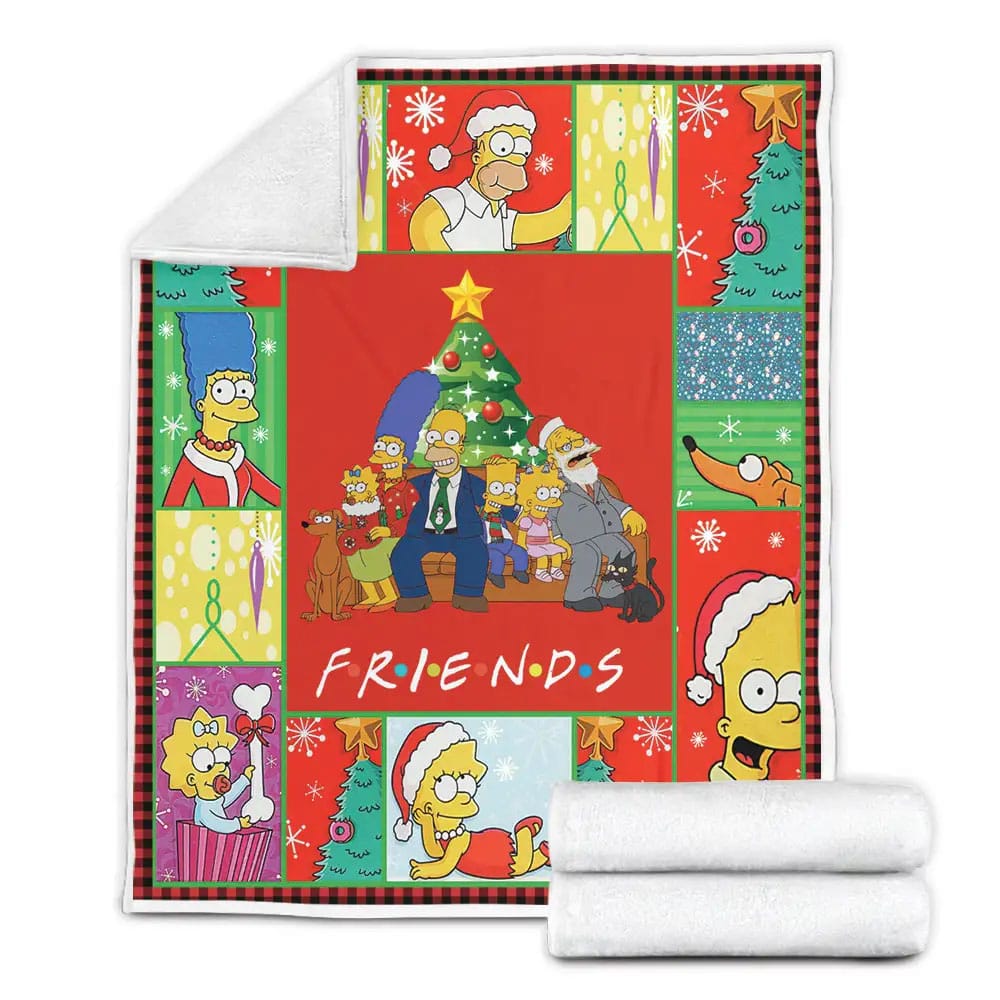 The Simpsons Friends Fleece Blanket Gift For Birthday Halloween Christmas