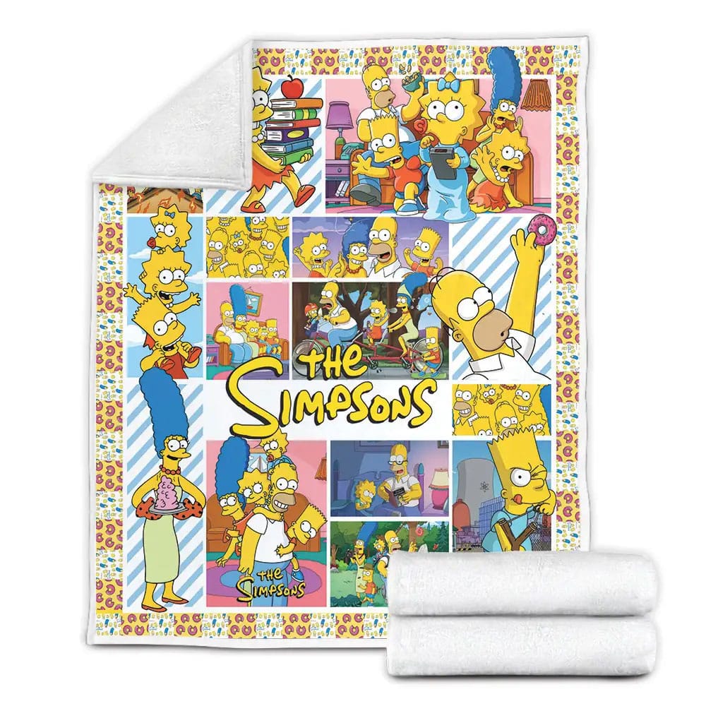 The Simpsons Fleece Blanket Gift For Besties