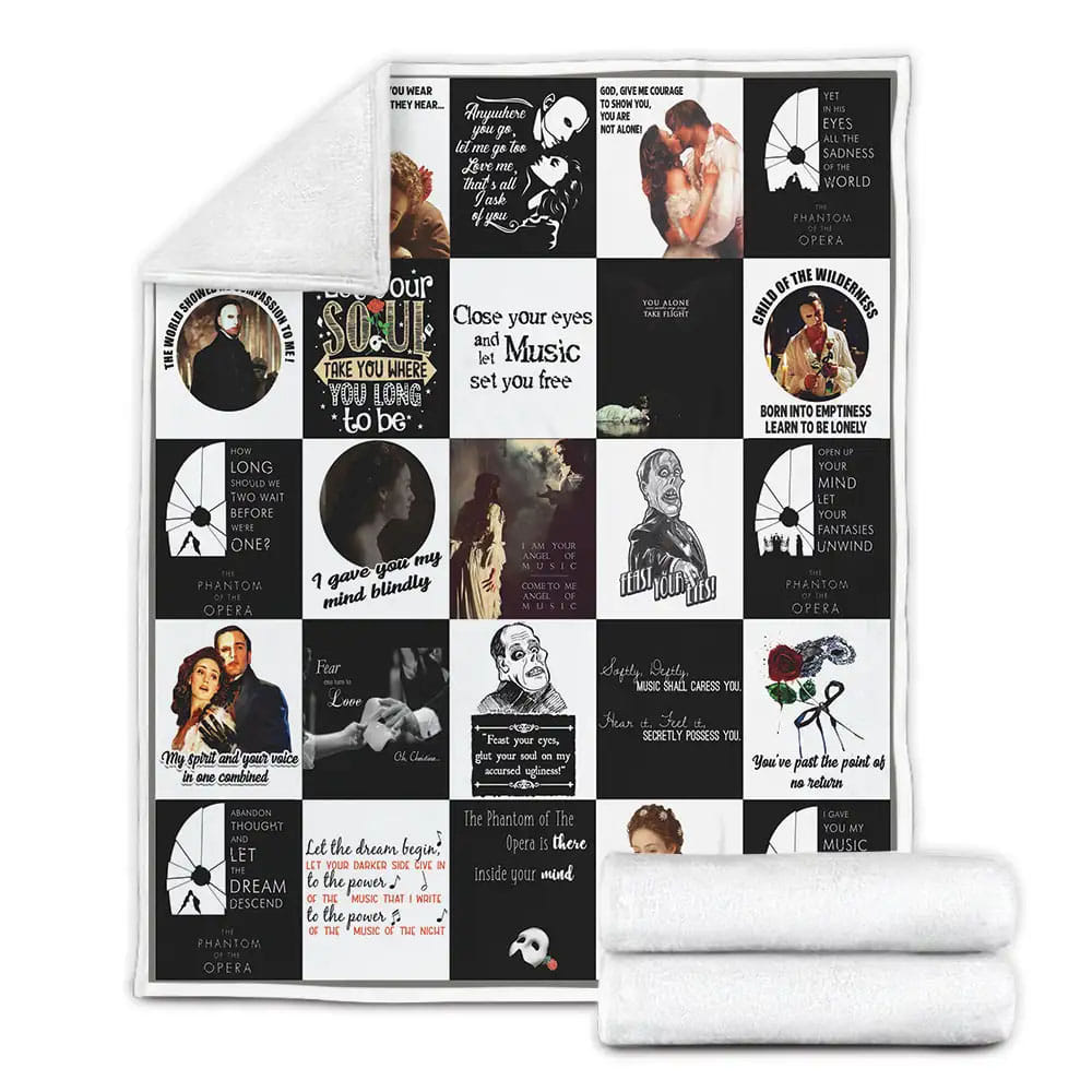 The Phantom Of The Opera Fleece Blanket Gift For Besties