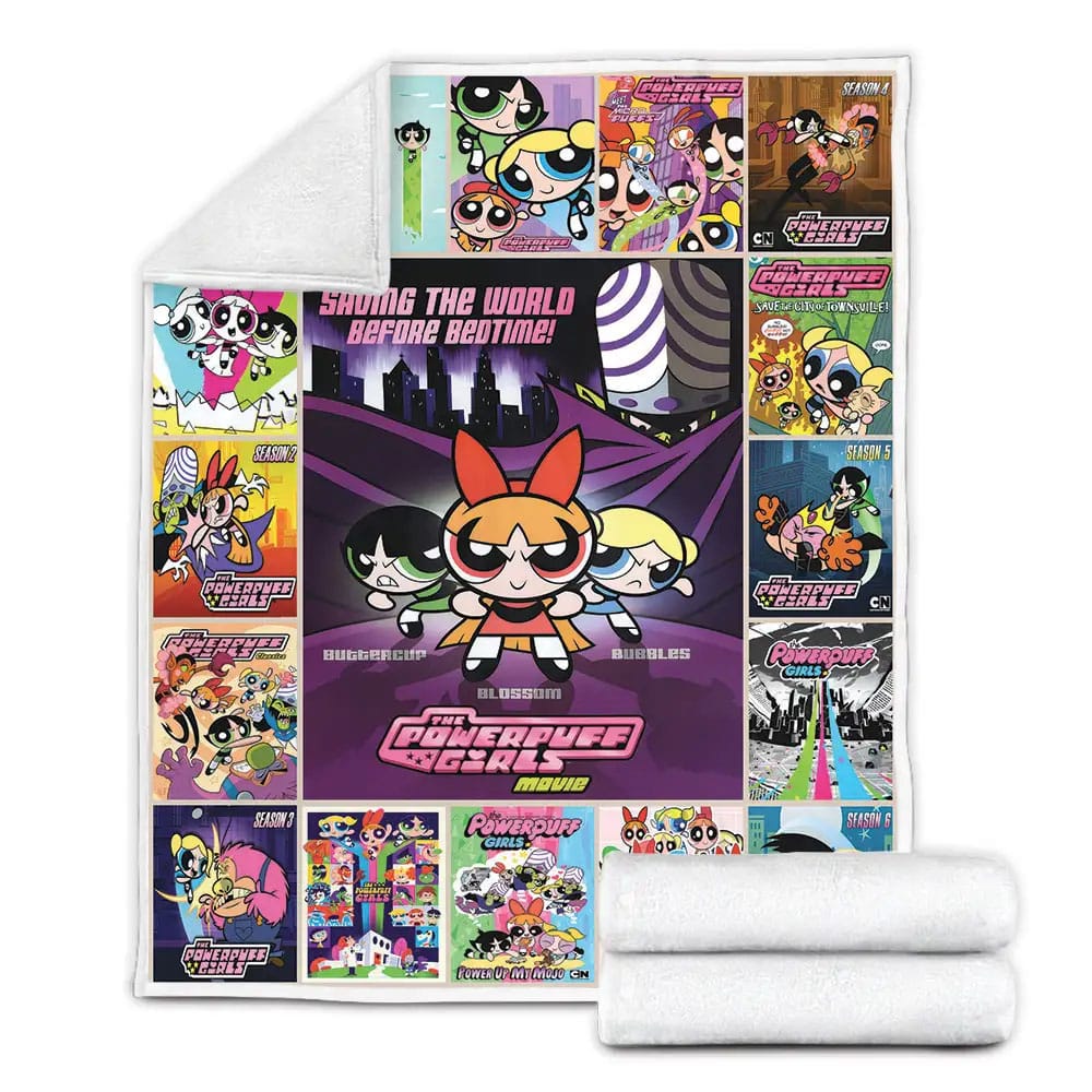 The Powerpuff Girls Fleece Blanket Gift For Birthday Halloween Christmas