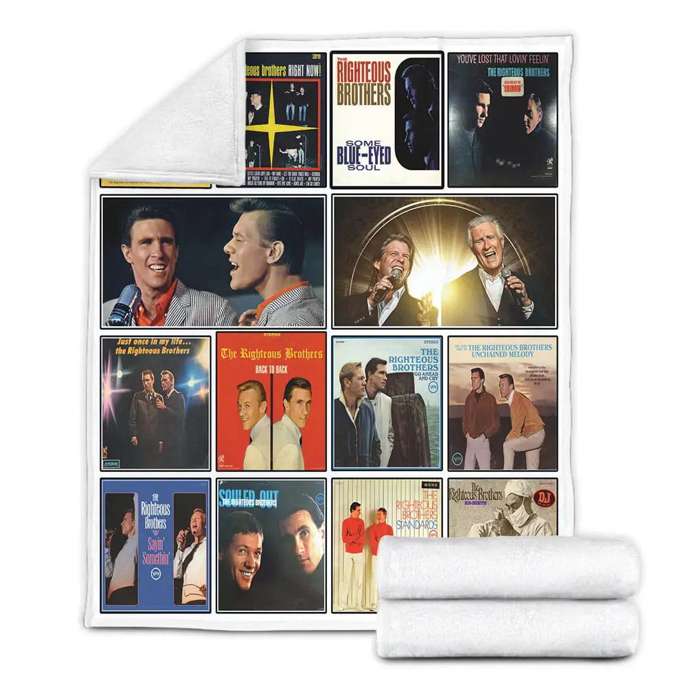 The Righteous Brothers Album Covers Fleece Blanket Gift For Mothers Day Fathers Day