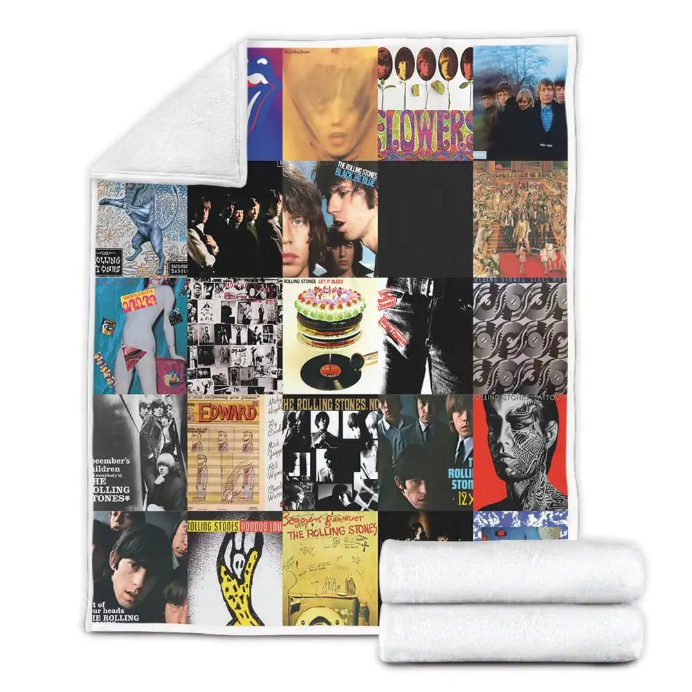 The Rolling Stone Fleece Blanket Gift For Wife Husband