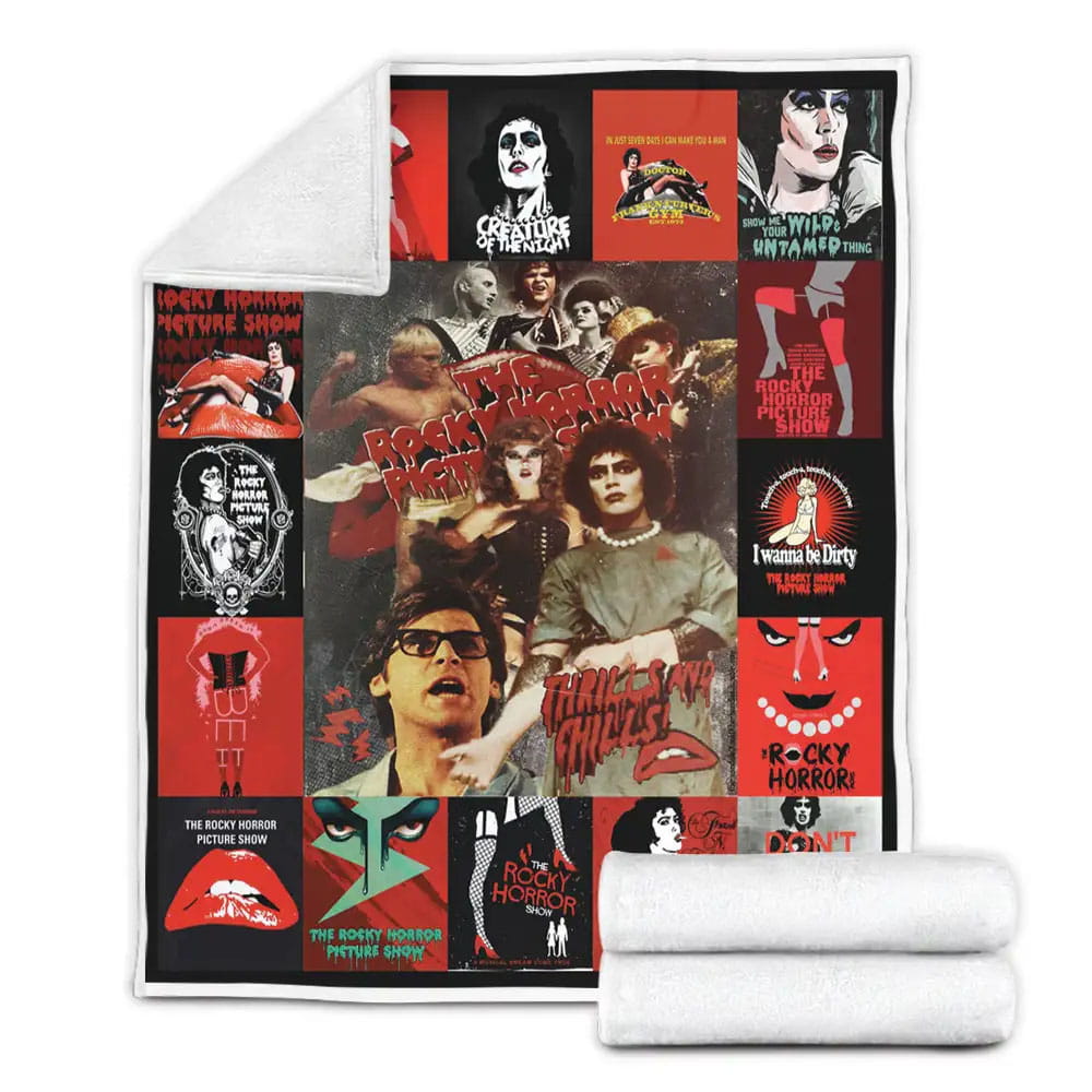 The Rocky Horror Picture Fleece Blanket Gift For Birthday Halloween Christmas