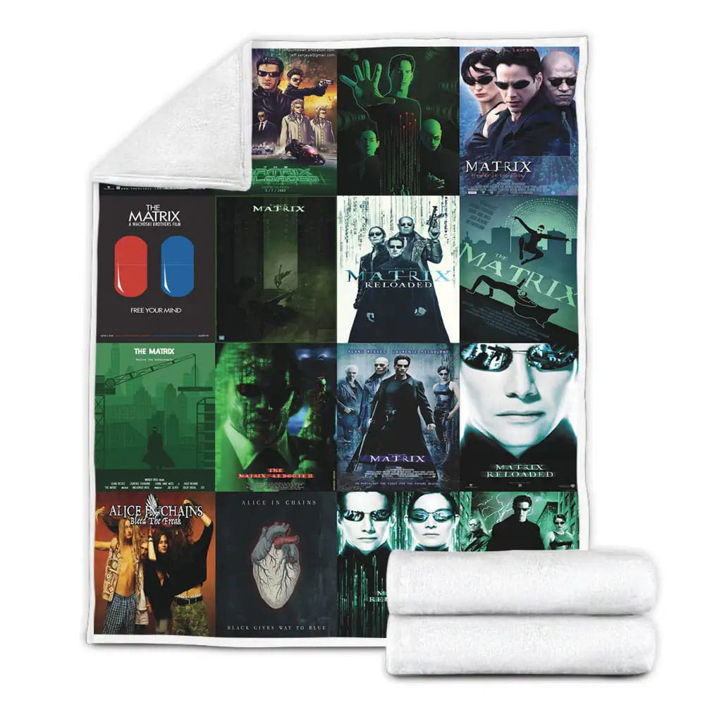 The Matrix Fleece Blanket Gift For Birthday Halloween Christmas