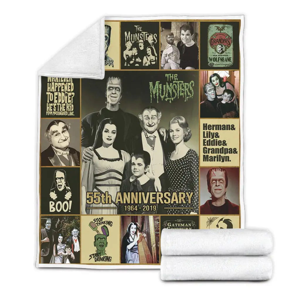The Munsters Fleece Blanket Gift For Besties