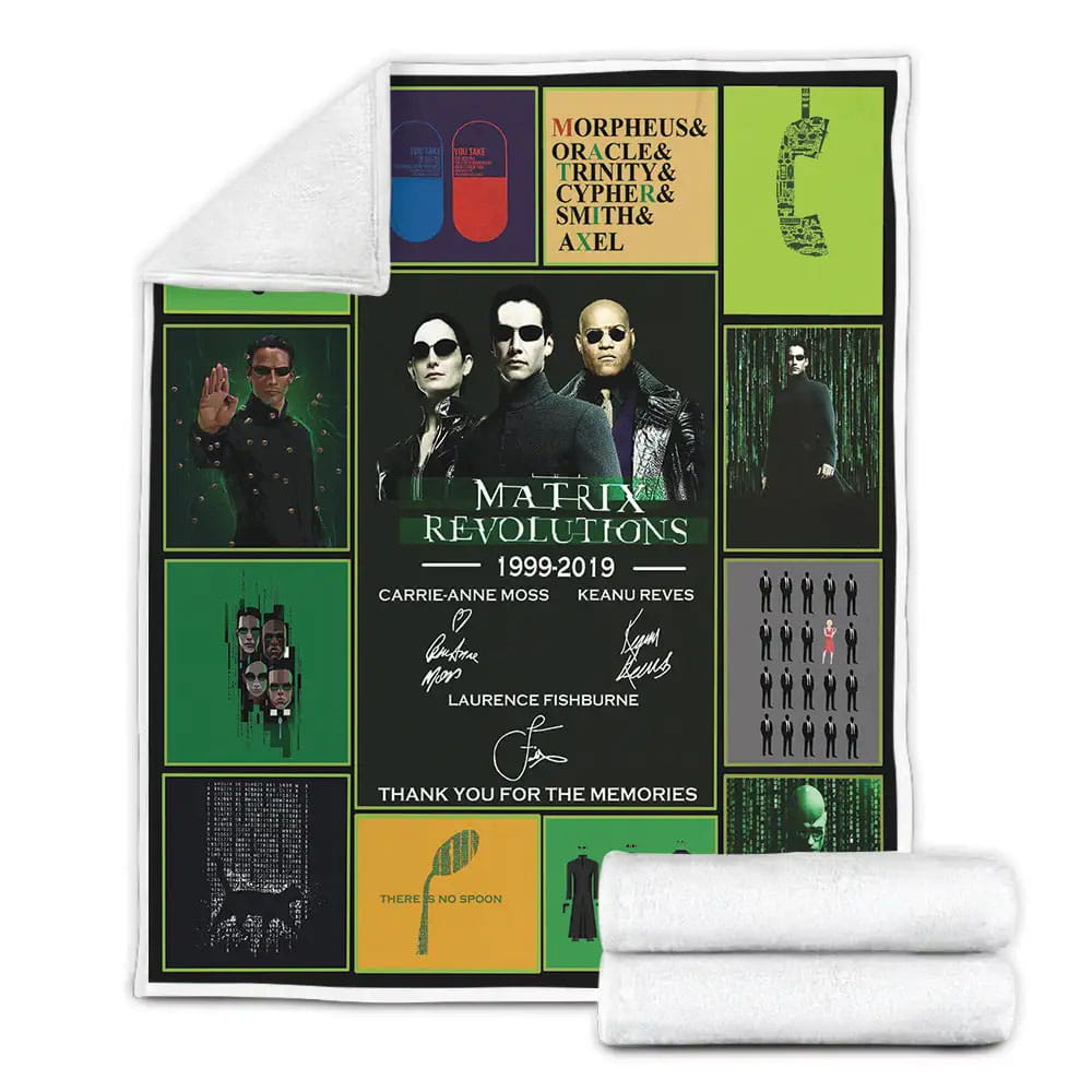 The Matrix Fleece Blanket Gift For Mothers Day Fathers Day