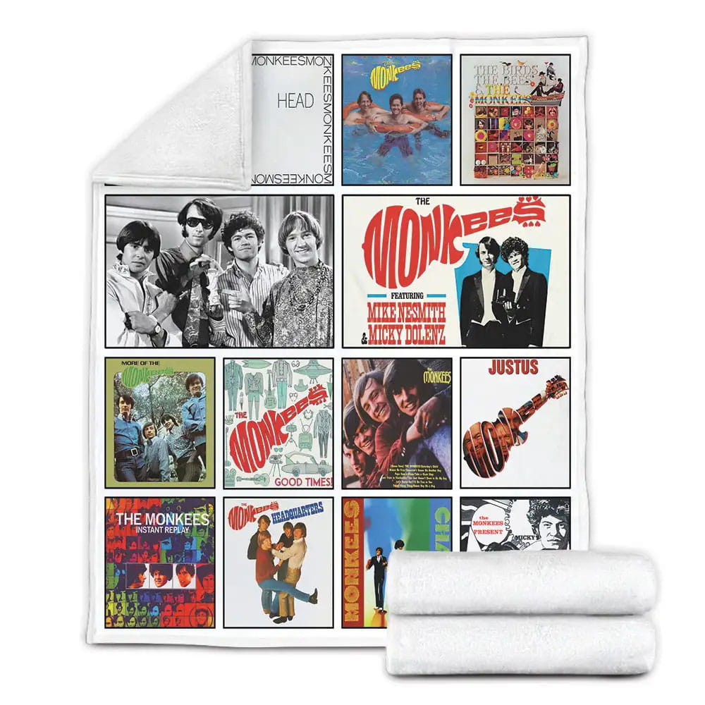 The Monkees Albums Fleece Blanket Gift For Wife Husband