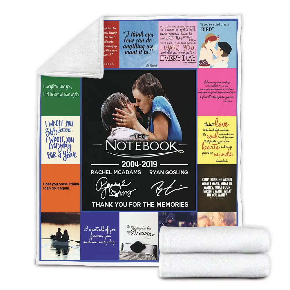 The Notebook Fleece Blanket Gift For Mothers Day Fathers Day
