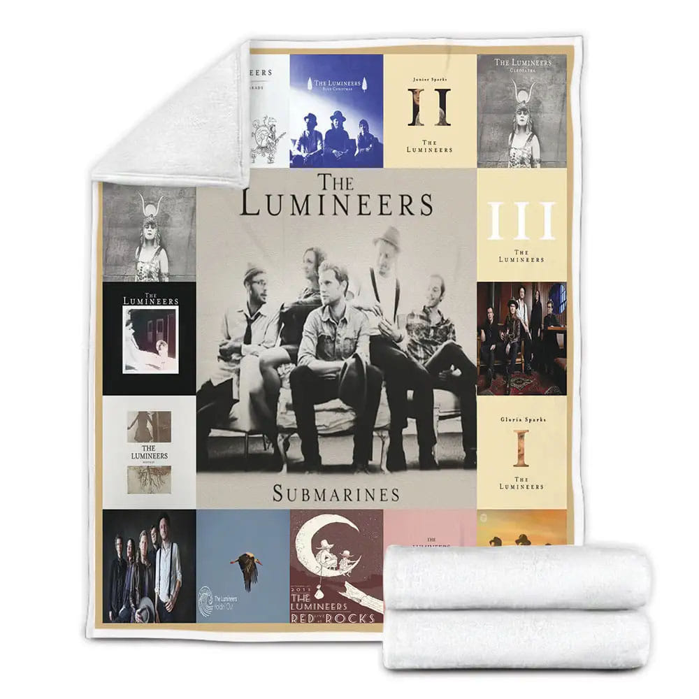 The Lumineers Albums Fleece Blanket Gift For Birthday Halloween Christmas