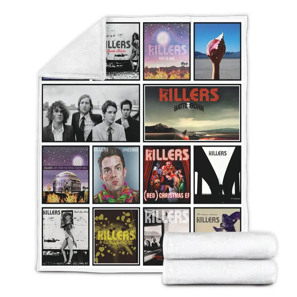 The Killers Album Covers Fleece Blanket Gift For Birthday Halloween Christmas