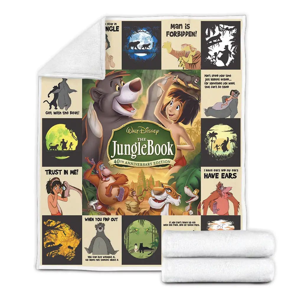 The Jungle Book Fleece Blanket Gift For Wife Husband