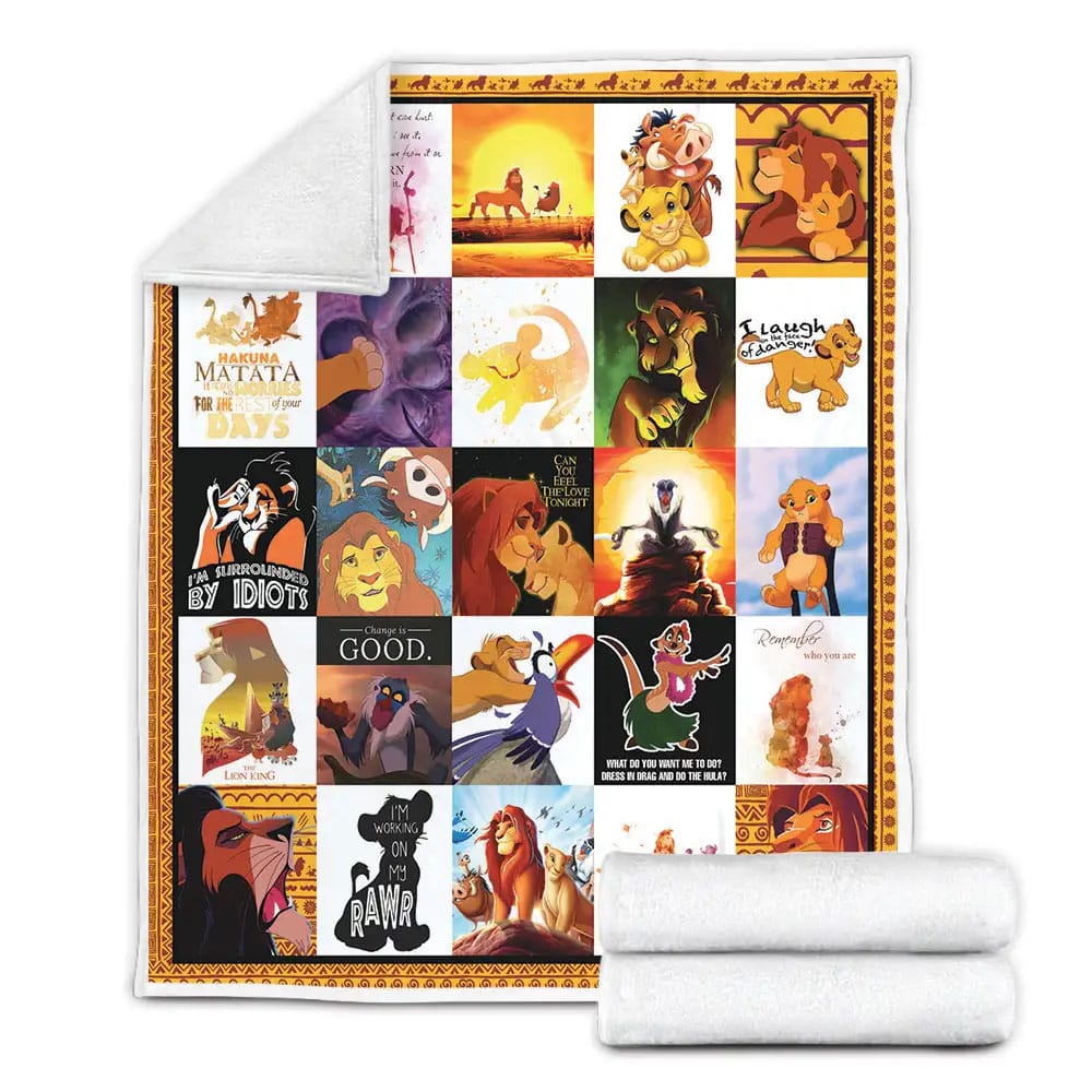 The Lion King Fleece Blanket Gift For Wife Husband