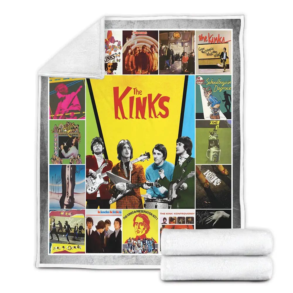The Kinks Albums Cover Poster Fleece Blanket Gift For Besties