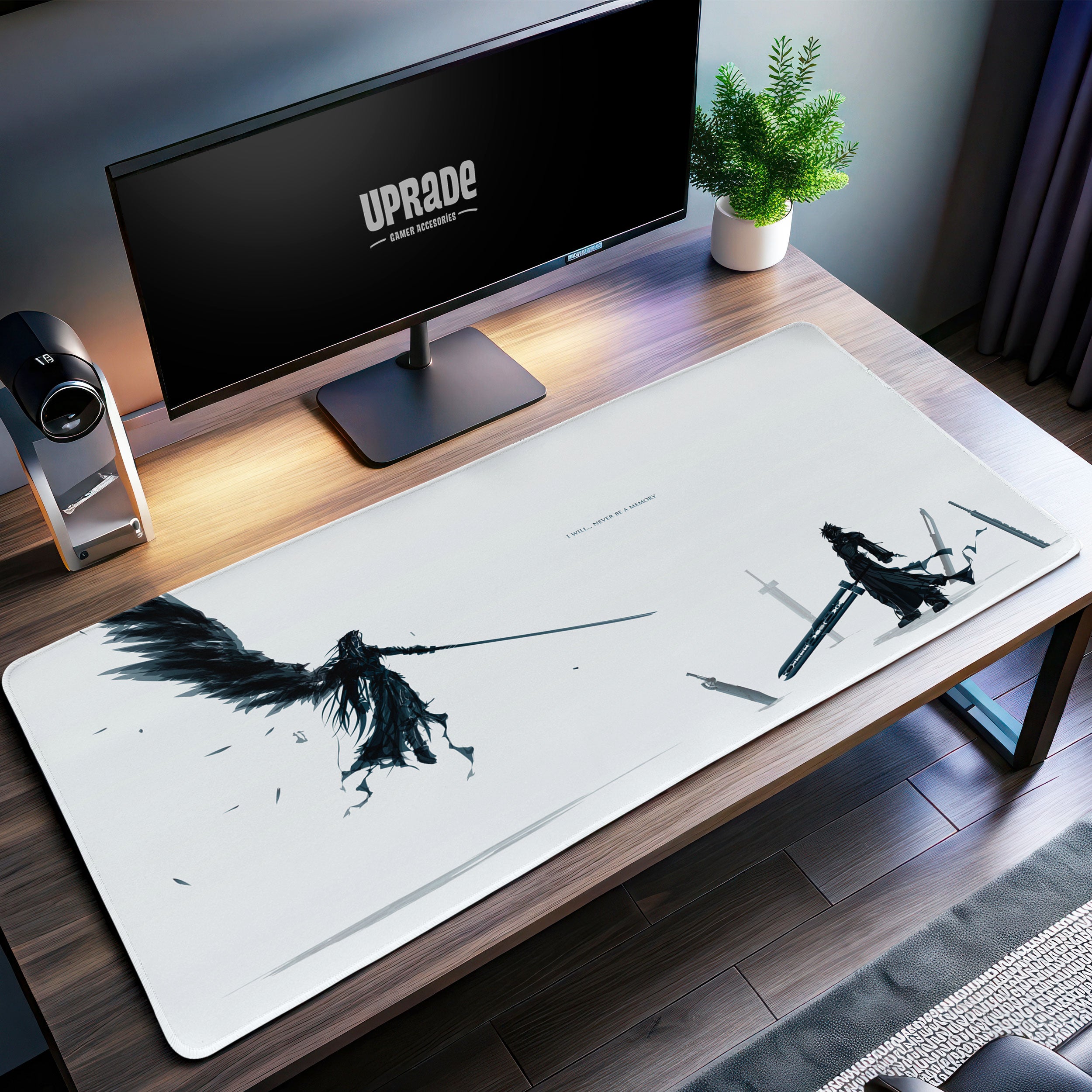 Allleftout Final Fantasy Sephiroth Vs. Cloud Desk Mat, Epic Gaming Mouse Pad