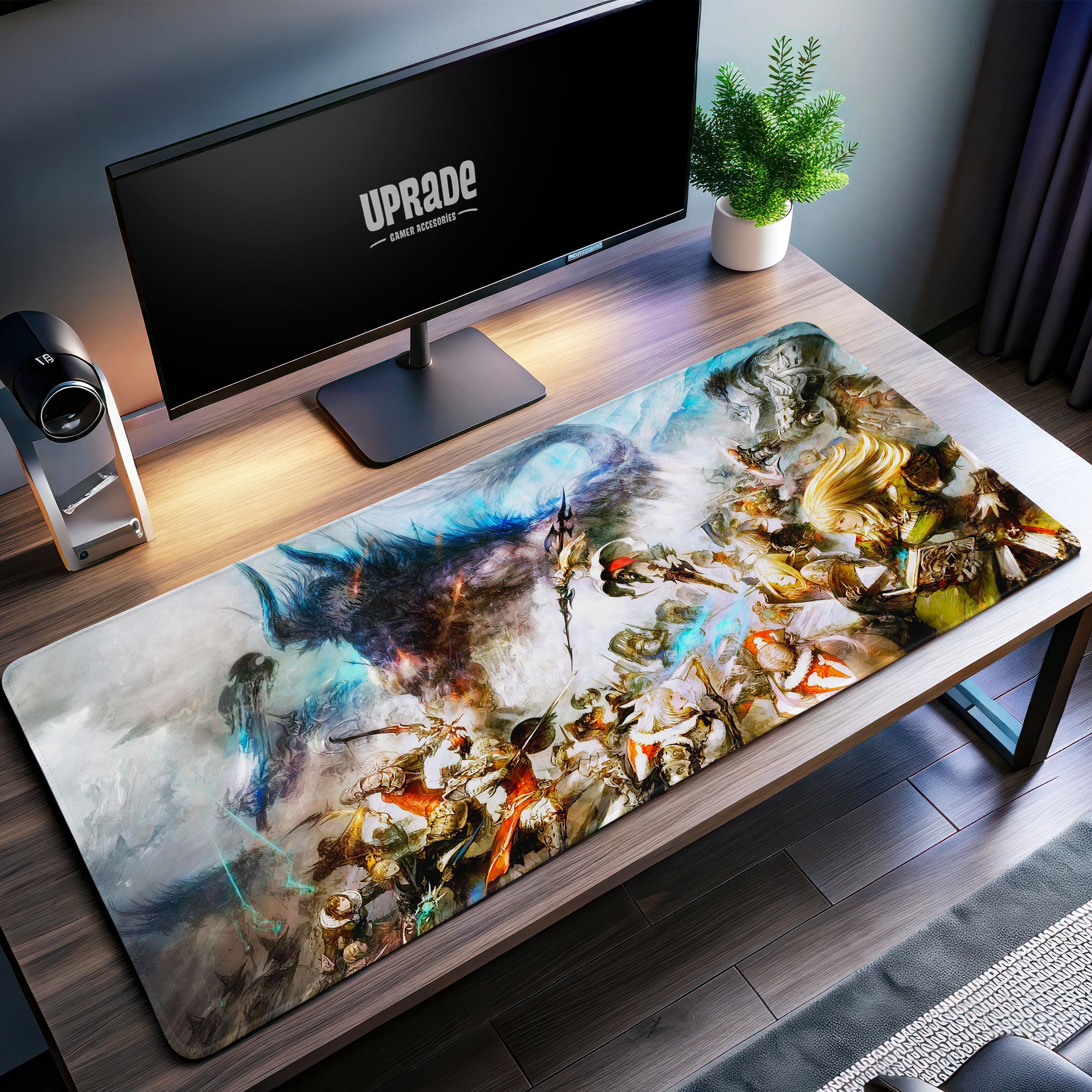 Allleftout Final Fantasy Epic Battle Desk Mat, Gaming Mouse Pad