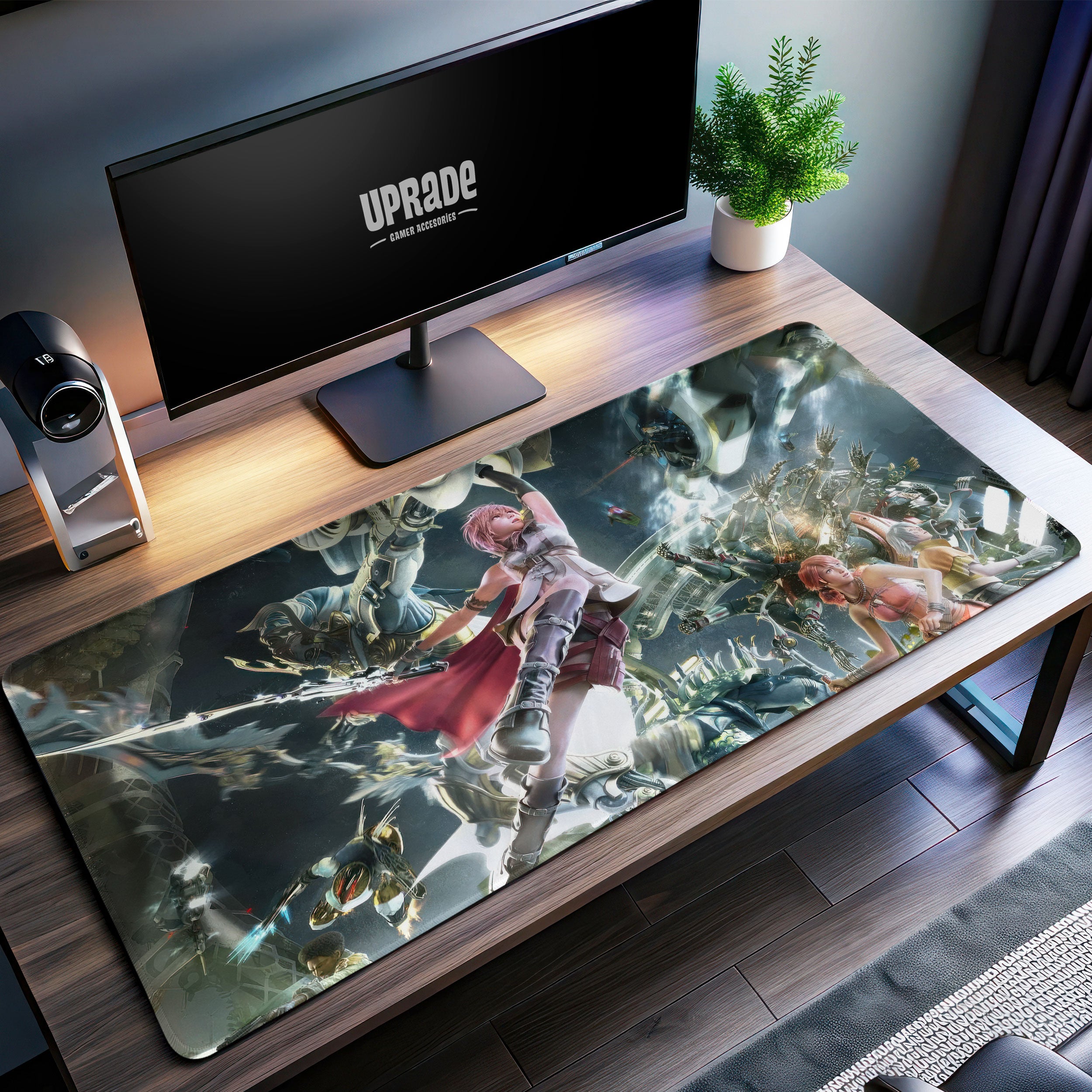 Allleftout Final Fantasy Xiii Desk Mat, Lightning And Serah Mouse Pad