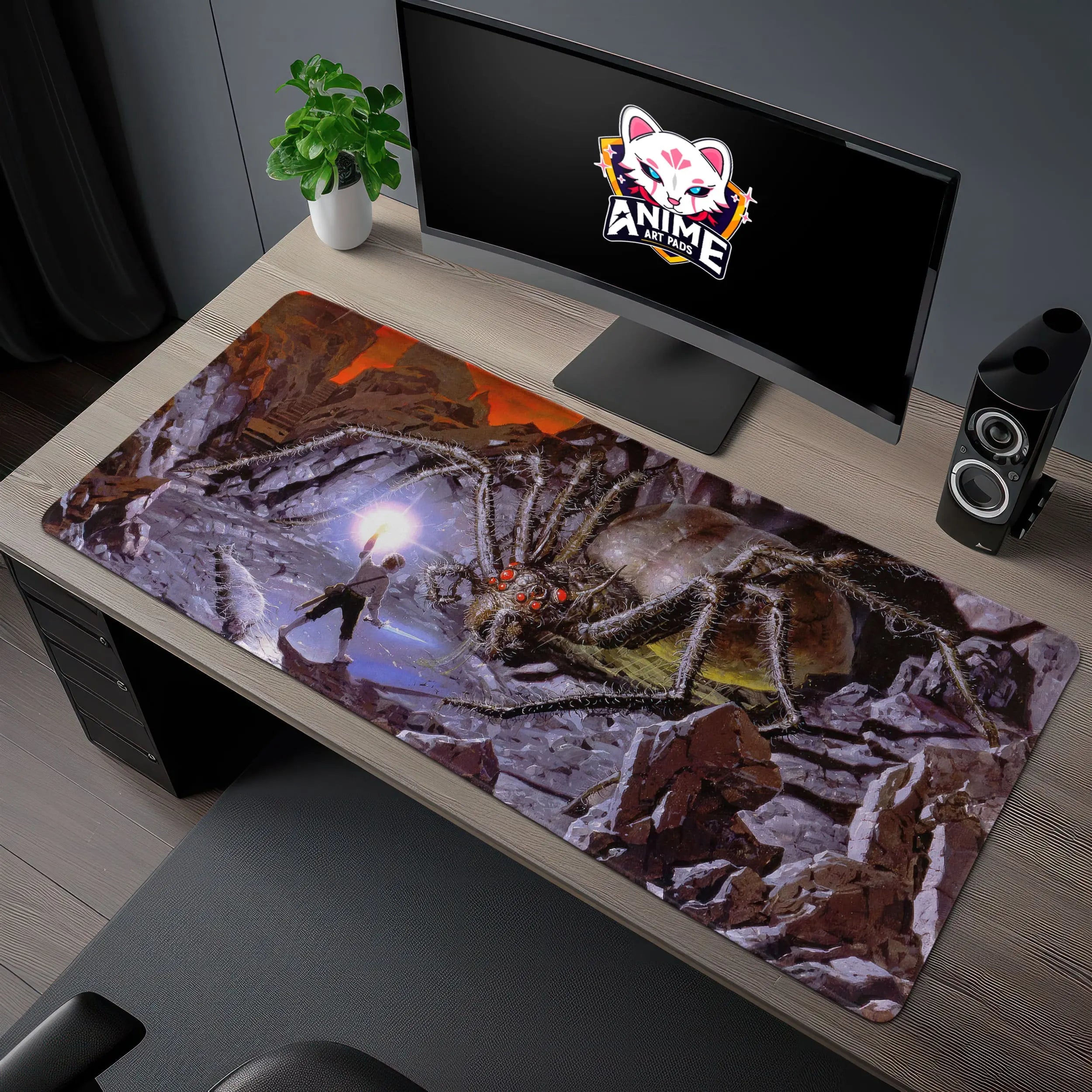 Allleftout Shelob Battle Desk Mat, Middle-Earth Mouse Pad