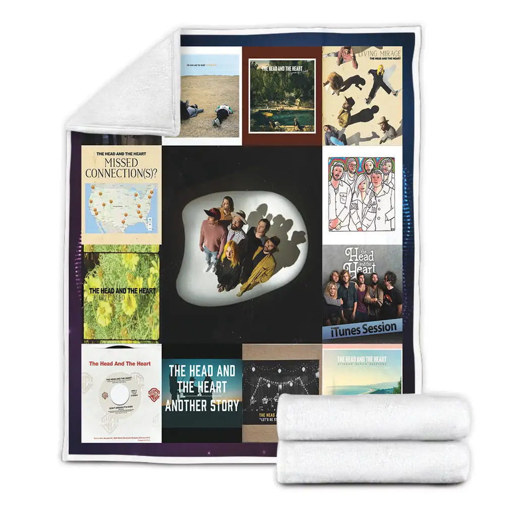 The Head And The Heart Album Covers Fleece Blanket Gift For Wife Husband