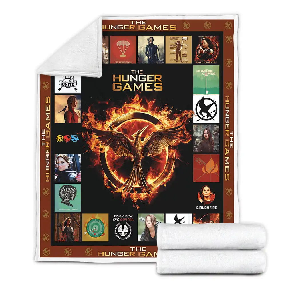 The Hunger Games Fleece Blanket Gift For Birthday Halloween Christmas