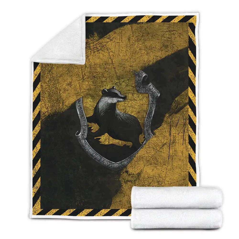 The Hufflepuff House Harry Potter Fleece Blanket Gift For Mothers Day Fathers Day
