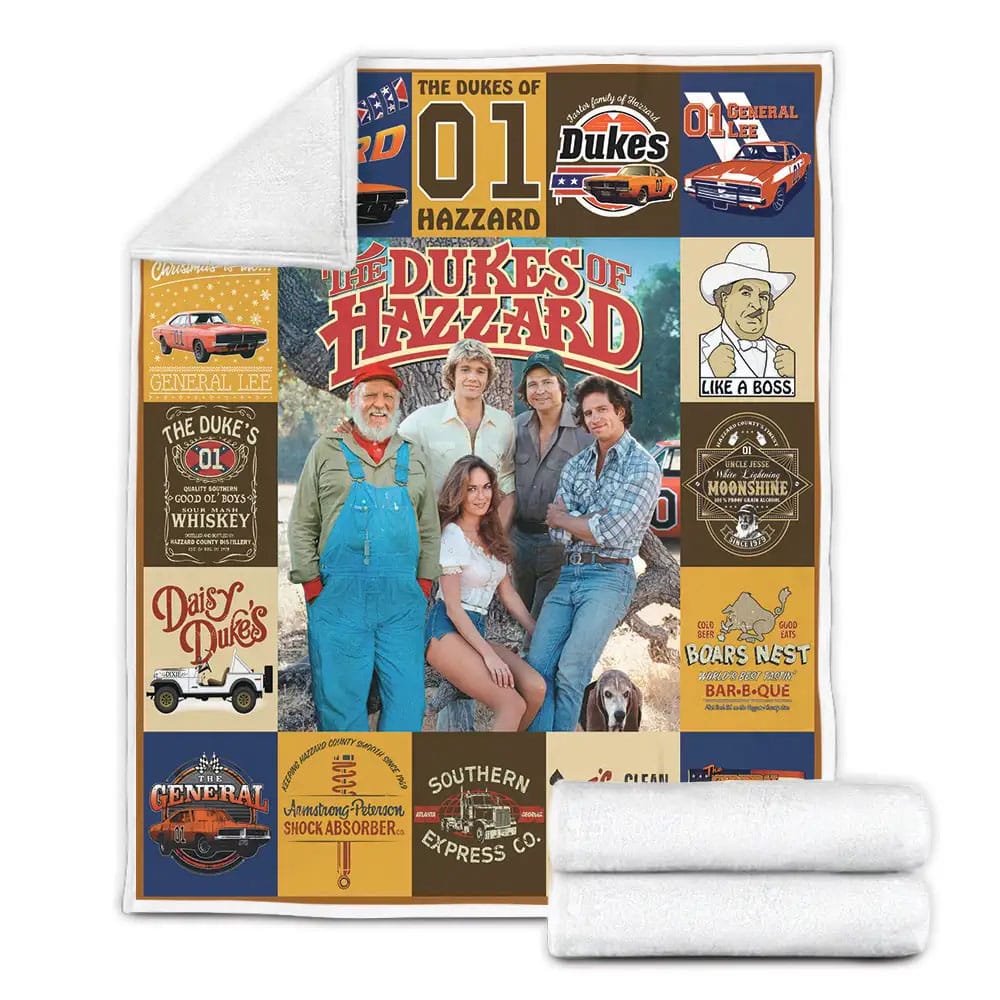 The Dukes Of Hazzard Fleece Blanket Gift For Mothers Day Fathers Day