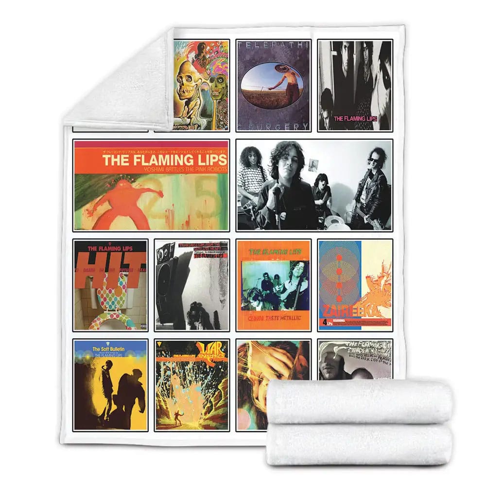 The Flaming Lips Album Covers Fleece Blanket 