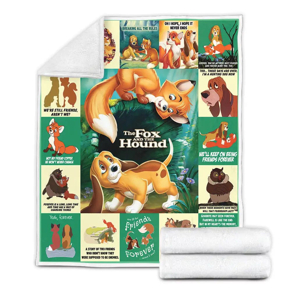 The Fox And The Hound Fleece Blanket Gift For Wife Husband
