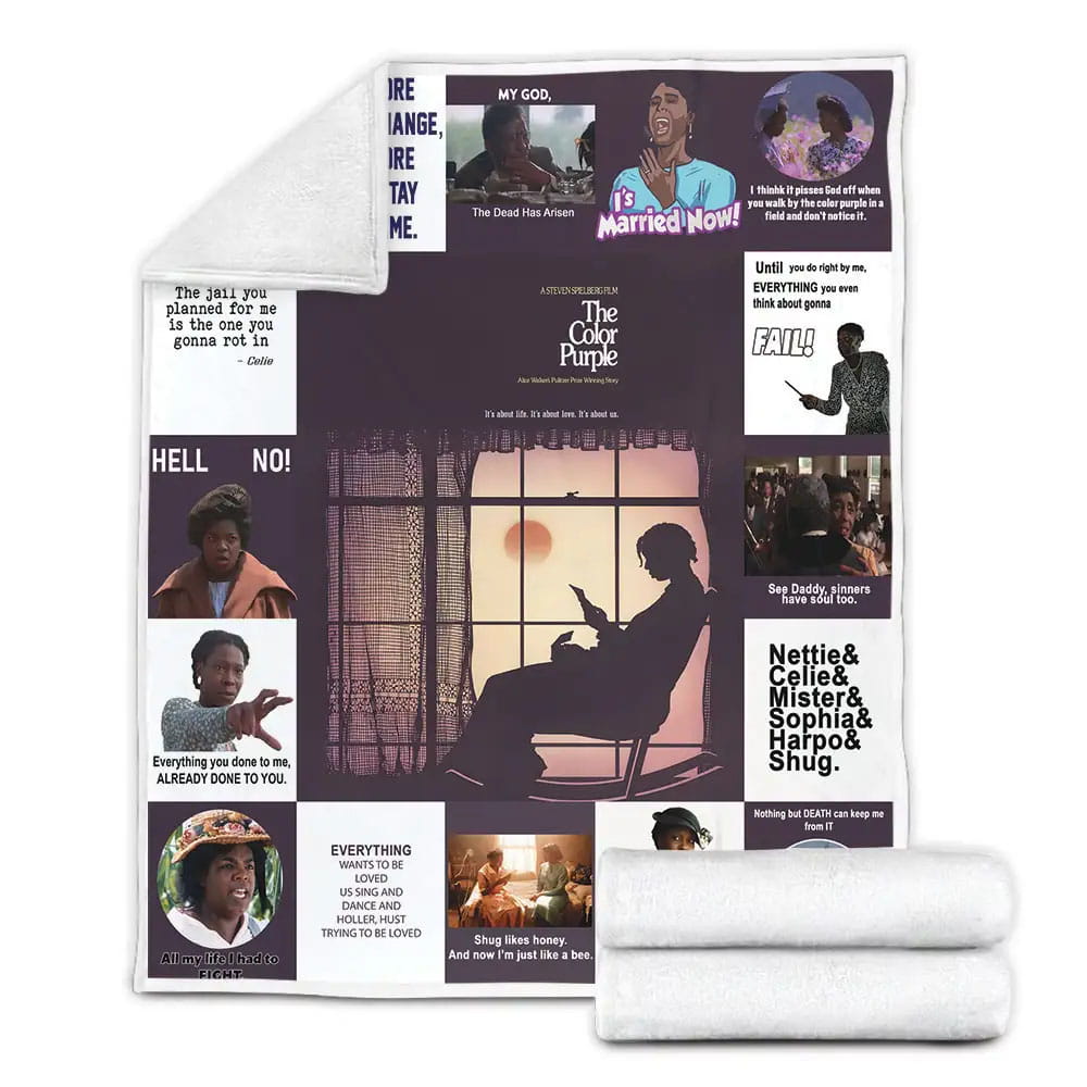 The Color Purple Fleece Blanket Gift For Besties